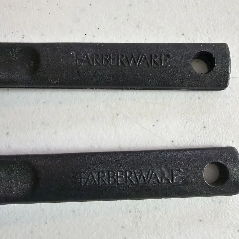 13” Farberware Spatula spoon Slotted Turner lot of 2 Black Nylon Plastic USA